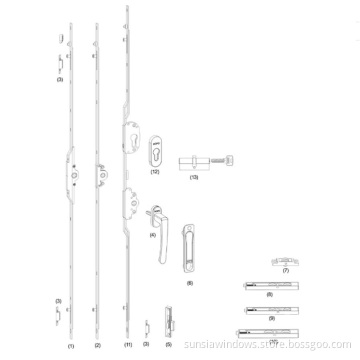 Aluminum Sliding Window and Door Fittings